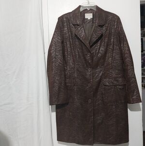 Erin.London Animal Print Faux Leathet COAT/JACKET